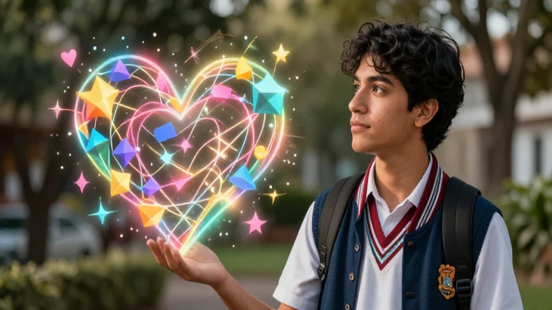 Conceptos de amor representados en ilustración