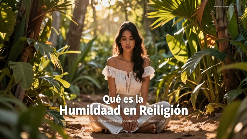 Representación visual de la humildad religiosa