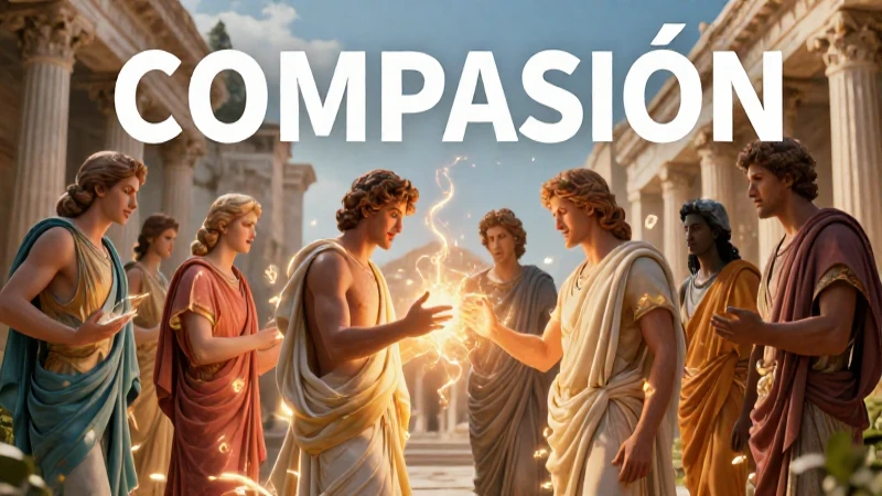 Significado de la compasión: definición y concepto esencial 7 Compasión histórica ilustrada con luz cálida