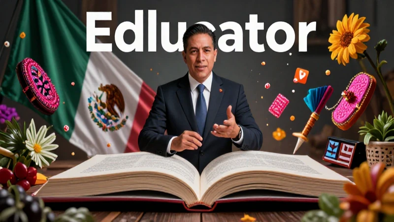 Significado de Cultura: Definición, Conceptos y Tipos 7 Educador mexicano moderno en portada vibrante y profesional