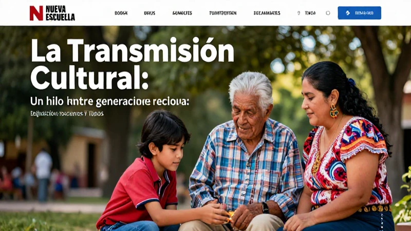 Significado de Cultura: Definición, Conceptos y Tipos 4 Cultura transmitida entre tres generaciones