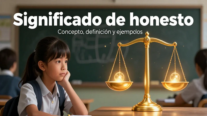 Significado de honesto: Concepto, definición y ejemplos 7 Recursos educativos sobre el significado de honestidad