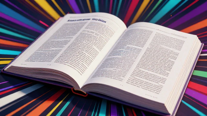 Libro académico estilizado con impacto visual