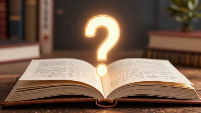 Silueta de signo de interrogación sobre un diario elegante