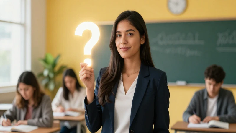 Educadora mexicana dinámica en un aula vibrante