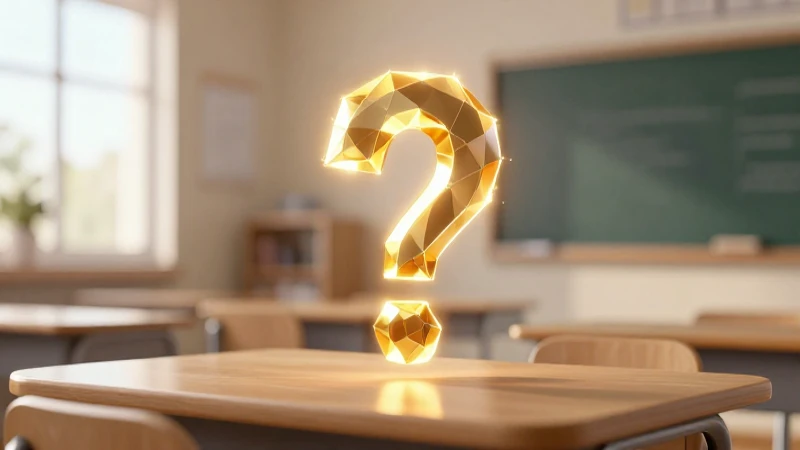 Ilustración premium de signo de interrogación educativo
