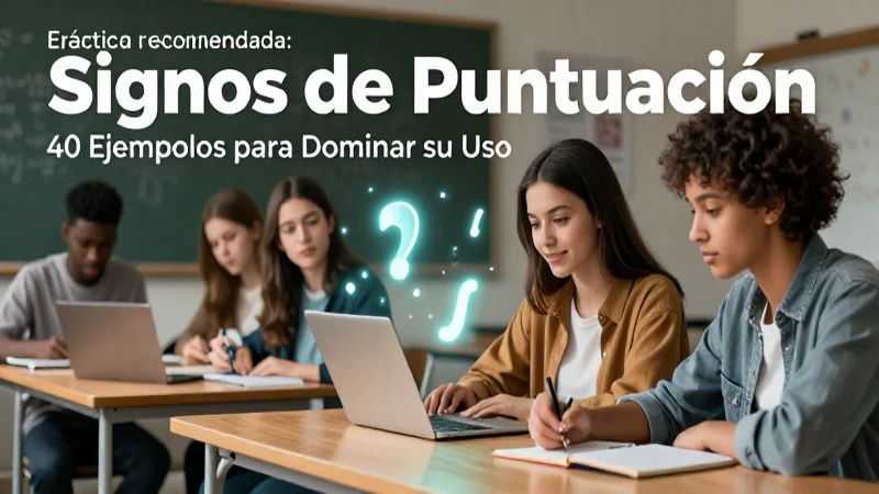 Practica signos de puntuación con ejercicios