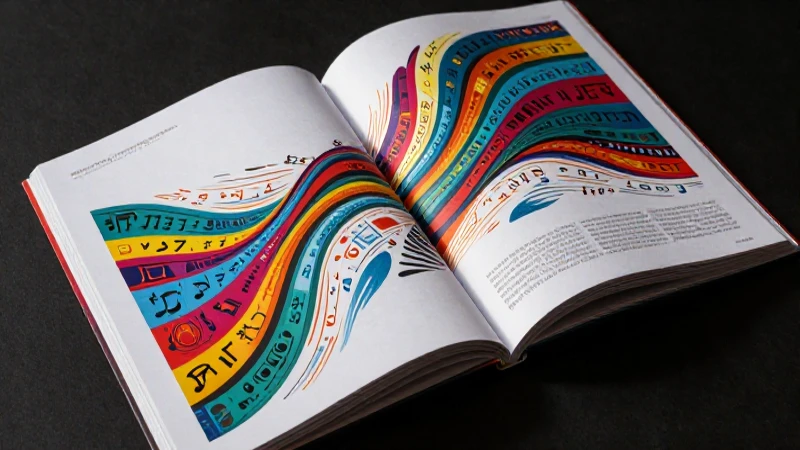 Ilustración de libro educativo mexicano vibrante