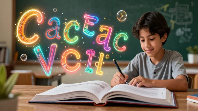Qué son las sílabas con V y cómo se usan en palabras 6 Joven aprende con letras luminosas educativas vibrantes