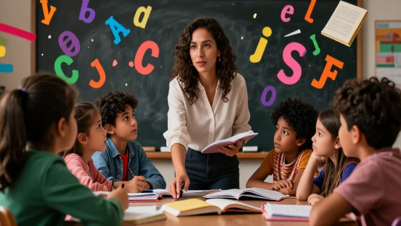 Qué son las sílabas con V y cómo se usan en palabras 7 Profesora mexicana guía a estudiantes en un entorno educativo vibrante