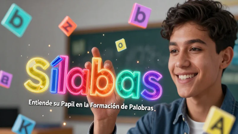 Sílabas: Entiende su Papel en la Formación de Palabras 4 Las sílabas forman palabras visualmente en el estudio