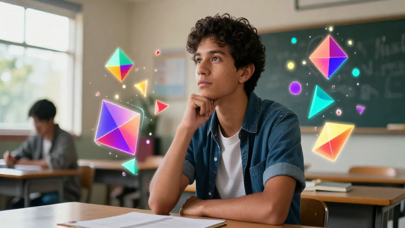 Silogismos: 25 Ejemplos y Reglas Esenciales para Entender 11 Estudiante mexicano visualizando conceptos abstractos