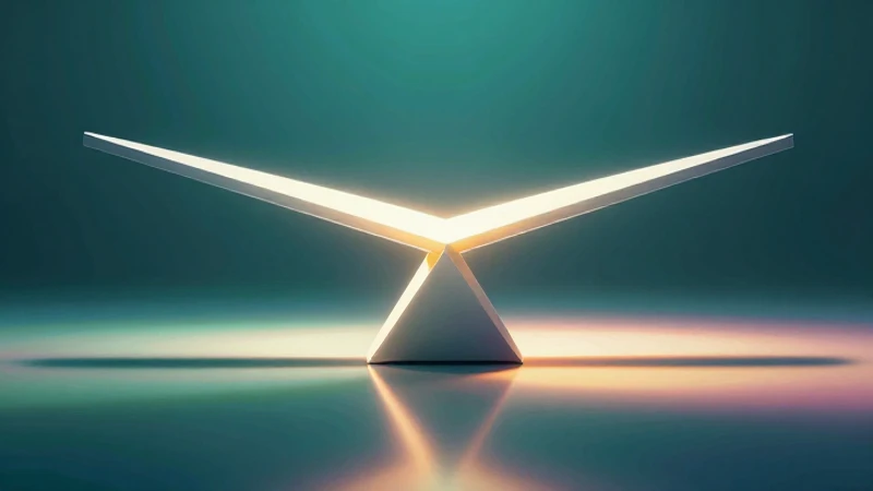 Simetría axial: Ejemplos y ejercicios para entenderla 3 Forma geométrica abstracta con simetría perfecta y luz