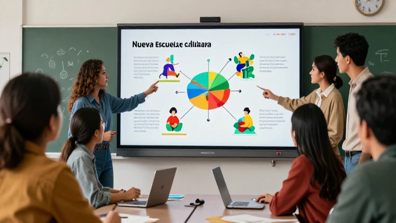 Maestros mexicanos colaborando en planificación educativa