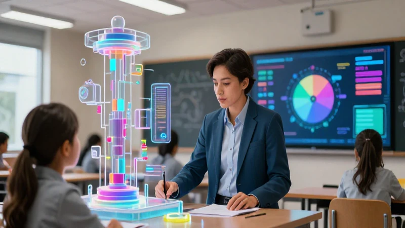 Simuladores: Definición, Concepto y Su Importancia Actual 7 Maestro mexicano en aula digital futurista