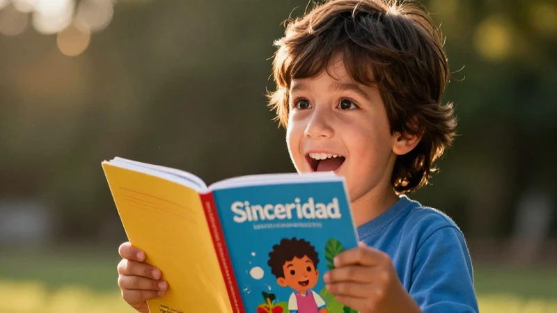 Niño sonriente ilustra sinceridad en el desarrollo