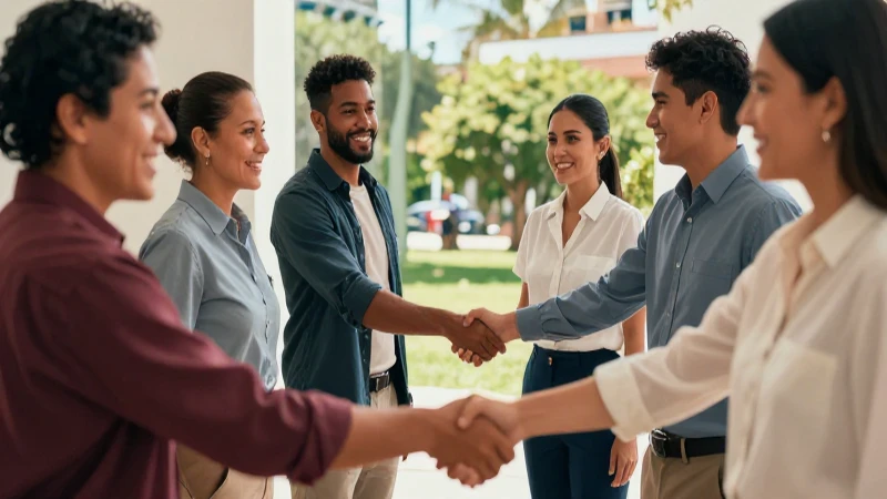 Diversos profesionales colaborando en México