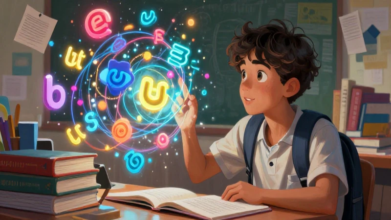 Estudiante curioso descubre el saber digital