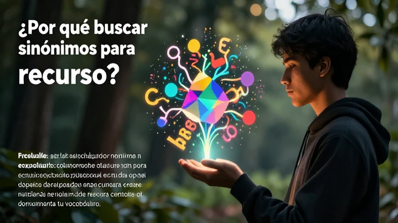 Sinónimos de recurso aumentan tu vocabulario