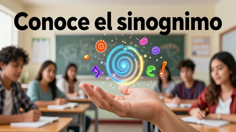Portada de blog vibrante con mano de estudiante y conceptos flotantes