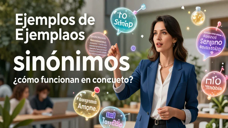 Educadora con palabras etéreas en diseño impactante