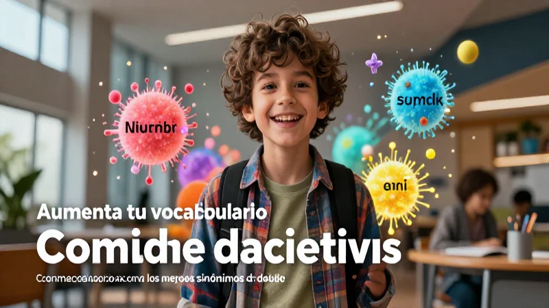 Blog visual sobre sinónimos y vocabulario