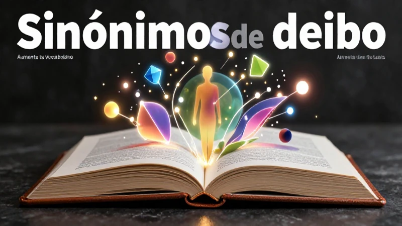 Libro con nodos conceptuales, silueta y sinónimos de debido