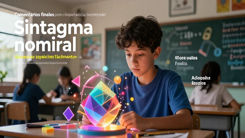 Joven brillante estudia sintagmas nominales