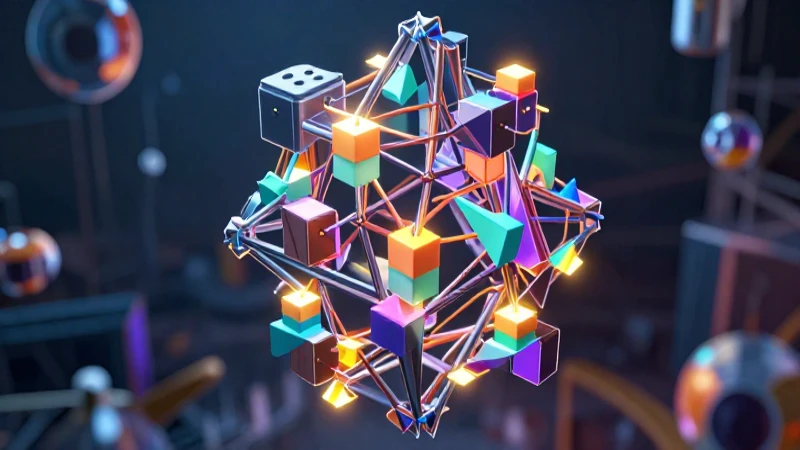 Estructura geométrica académica brillante e intelectual