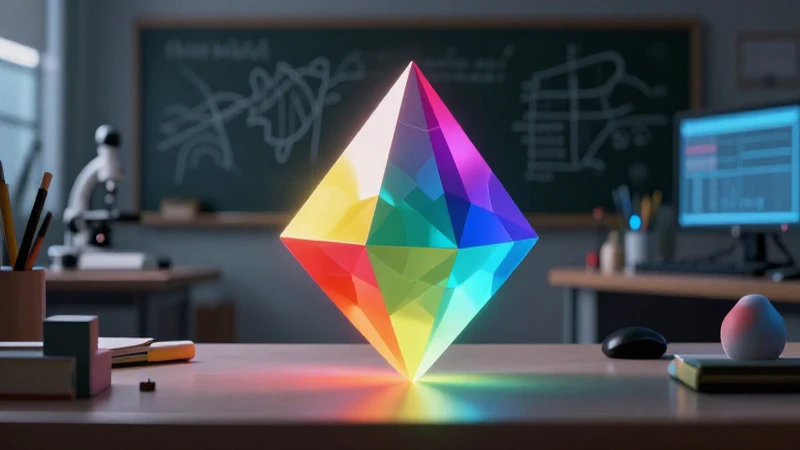 Sintética: Definición, características y conceptos clave 5 Prisma vibrante con estilo educativo y alta resolución