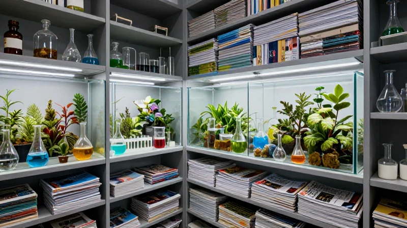 Clóset de conservación científico organizado y profesional