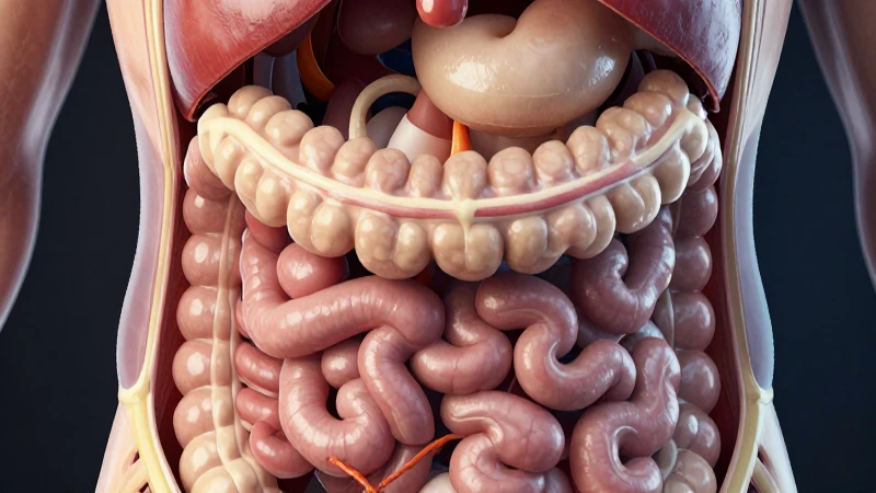 Ilustración científica detallada de órganos digestivos