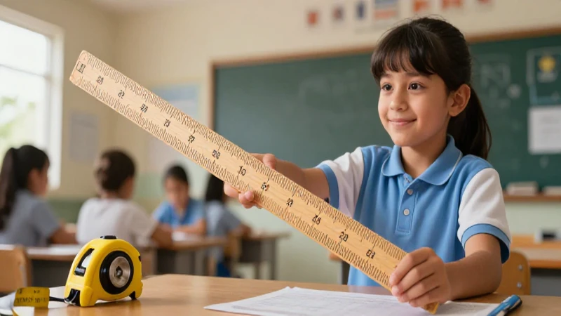 Domina el sistema inglés de medidas de longitud: importancia y usos 5 Estudiante domina el sistema de medidas inglés