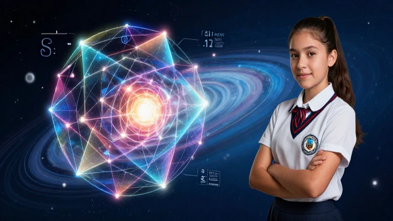 Estudiante brillante con composición dinámica y unidades SI
