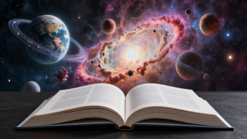 Cielo cósmico y educativo estilo revista
