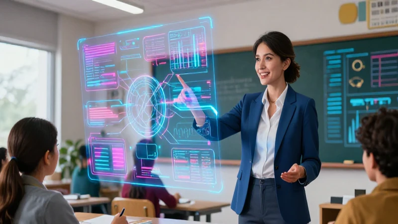 Sistemas de Información: Usos, Ejemplos y Características 4 Profesor mexicano enseña datos holográficos vibrantes