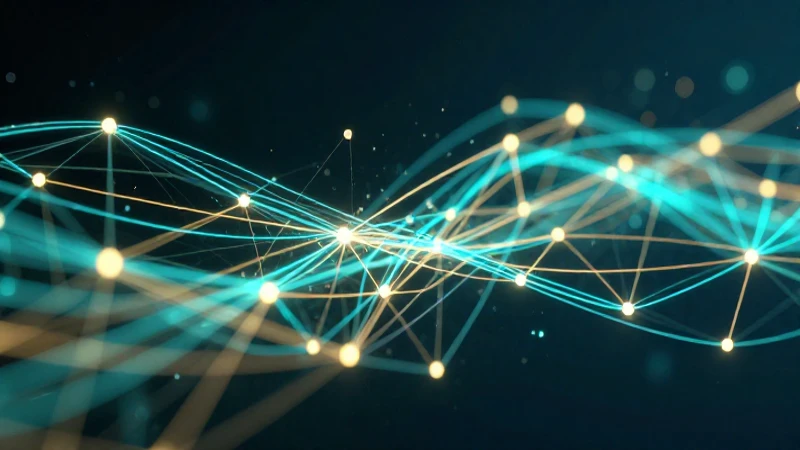 Sistemas de Información: Usos, Ejemplos y Características 3 Red digital de datos luminosos abstractos y modernos
