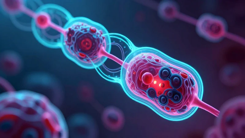 Ilustración científica detallada de estructuras celulares bioluminiscentes