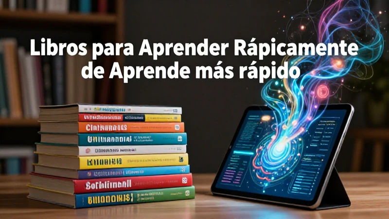Aprende más rápido: sitios web y libros para tu conocimiento 3 Diseño impactante de libros y tablet para el aprendizaje
