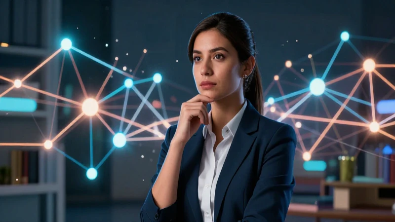 Situaciones comunicativas: Definición y concepto explicados 4 Joven educadora mexicana con fondo abstracto