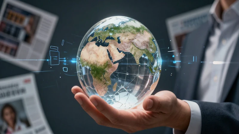 Globo de cristal roto con datos holográficos