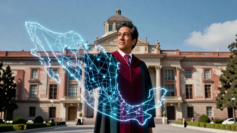 Sabio mexicano en majestuosa universidad digital
