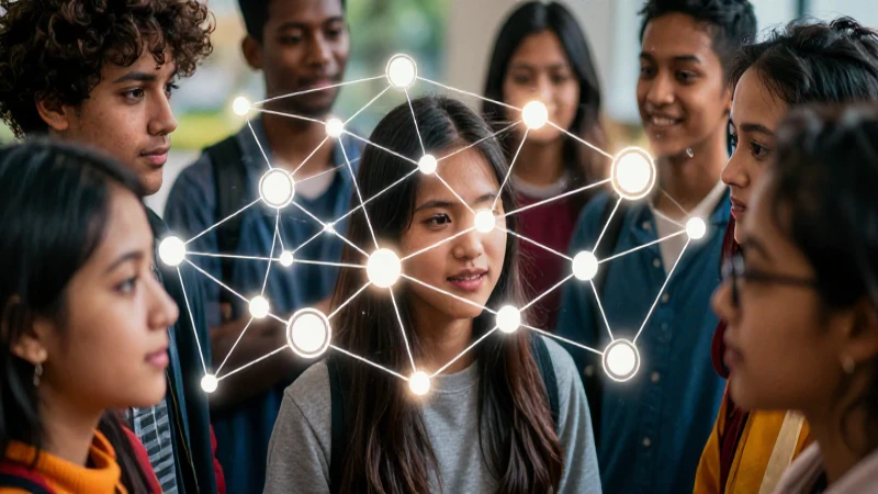 Social: qué es, definición, usos y clases esenciales 5 Estudiantes conectan redes de entendimiento social