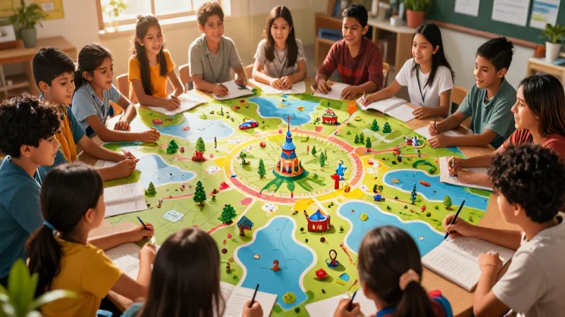 Social: qué es, definición, usos y clases esenciales 3 Ilustración vibrante de jóvenes mexicanos educativos