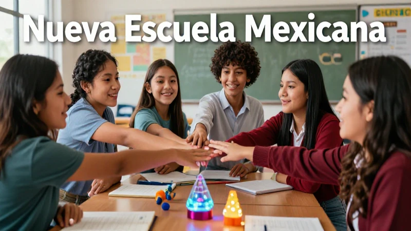 Estudiantes mexicanos colaboran en una clase brillante