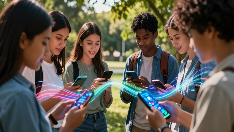 Estudiantes y tecnología en vibrante contexto educativo