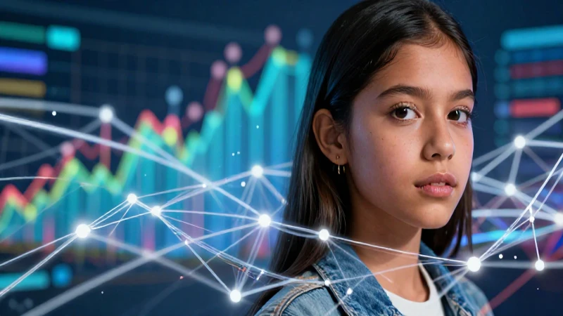Joven mexicana empoderada con tecnología y crecimiento