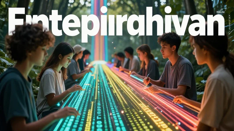 Software libres: 25 Ejemplos para Potenciar tu Proyecto 4 Código holográfico vibrante en comunidad digital