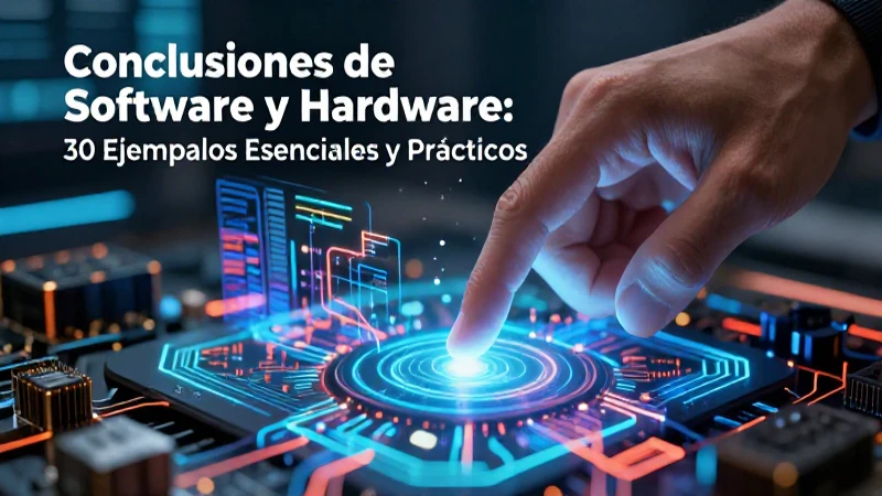 Software y Hardware: 30 Ejemplos Esenciales y Prácticos 10 Software y hardware: ejemplos y conclusiones prácticas