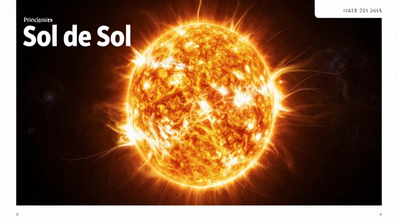 Sol: Qué es, estructura, temperatura y sus características 3 Ilustración hiperrealista del Sol y sus flamas